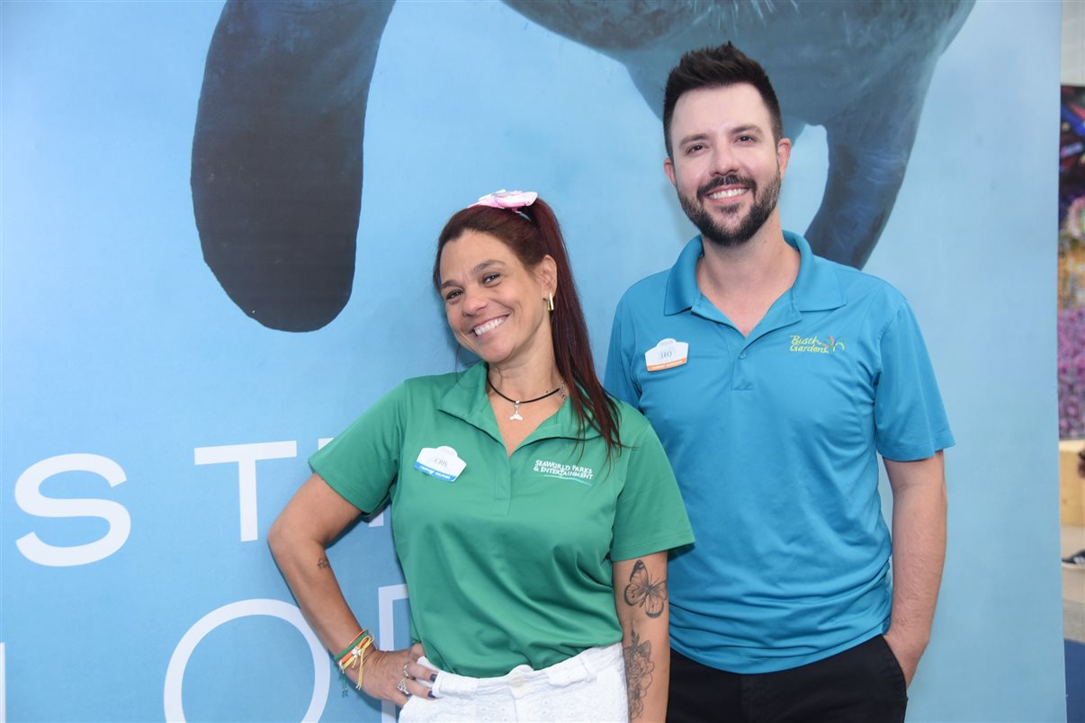 Ana Cristina Muniz e Leonardo Fortes, do SeaWorld