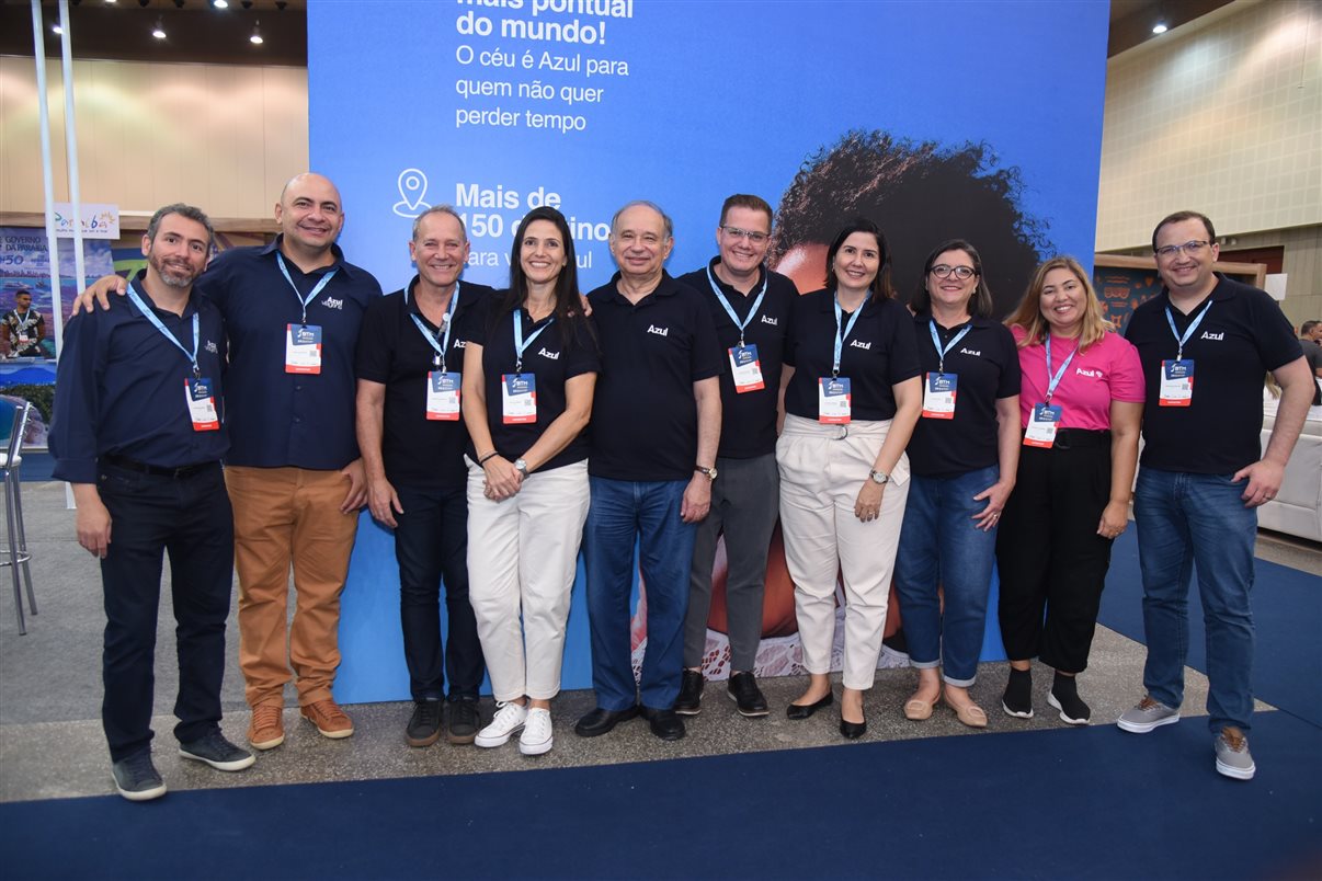 Equipe da Azul Linhas Aéreas na BTM 2022