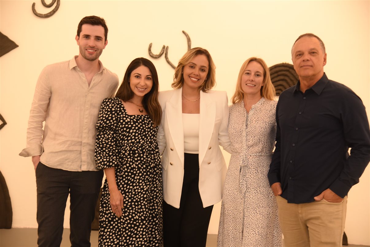 Equipe Design Hotels: Igor Romeu, Ceara Sadler, Nathalia Dominguez, Olivia Taylor e Newton Vieira