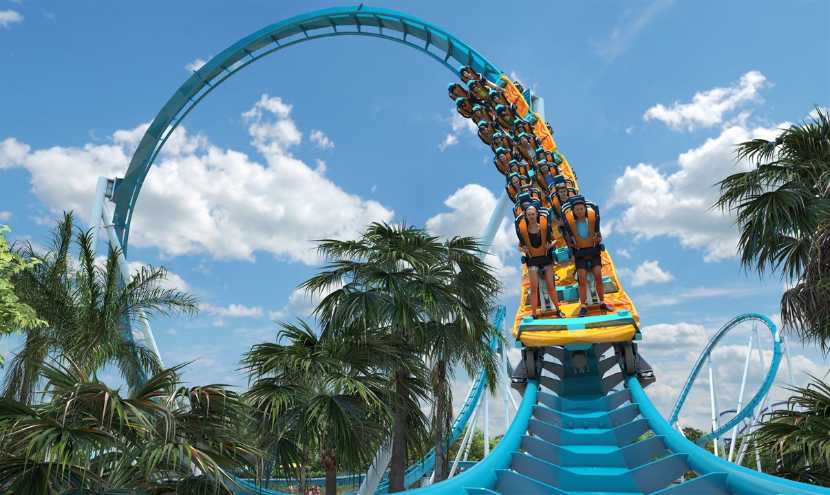 Visitantes do Sea World Orlando surfarão na Pipeline: The Surf Coaster ainda em 2023