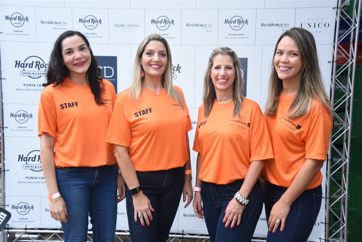 A equipe RCD Hotels: Glaucia Barbosa, Carla Cecchele, Luciana Nasser e Beatriz Barbosa