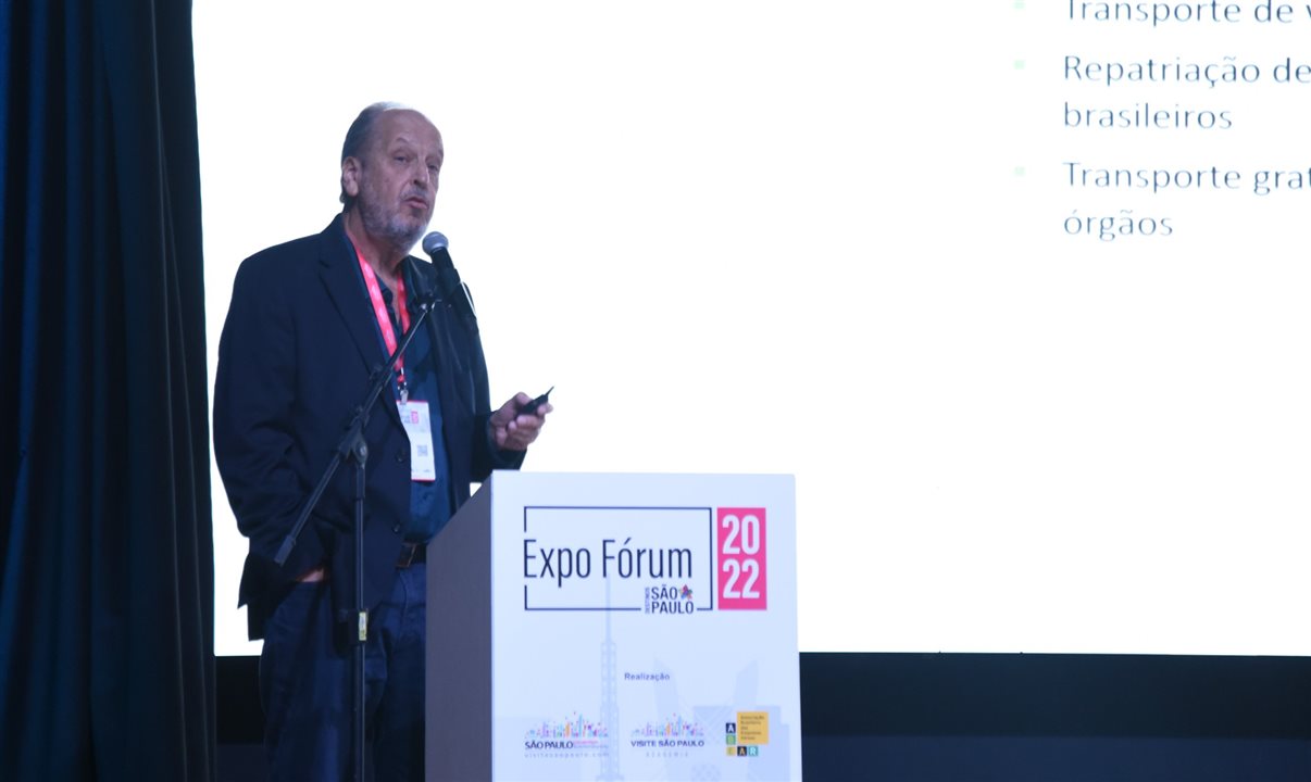 Eduardo Sanovicz, presidente da Abear, participou do Expo Fórum do Visite São Paulo