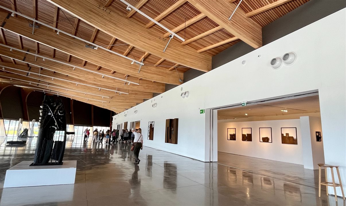 O interior do Museu de Arte Contemporânea Atchugarry