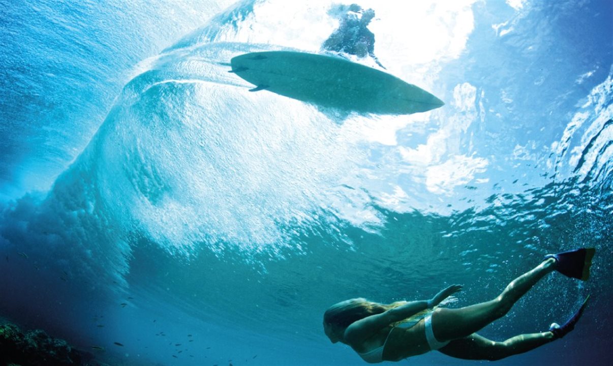 Surfe nas Maldivas
