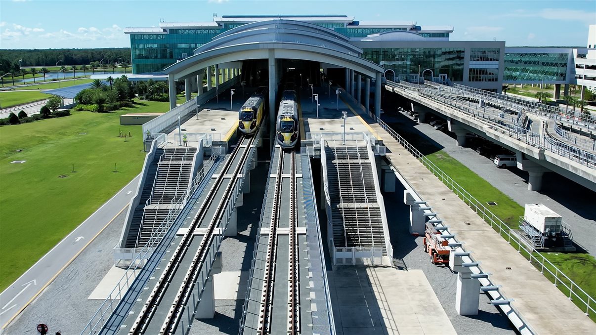 A ser inaugurada este ano, a estação abrange três andares no novo Terminal C do MCO Airport
