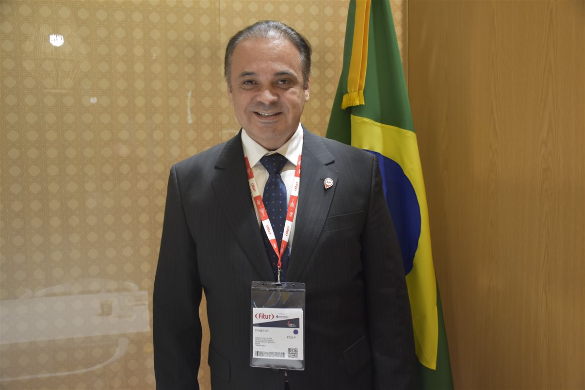 Roberto de Lucena, novo secretário de Turismo do Estado de São Paulo, está presente na Fitur 2023