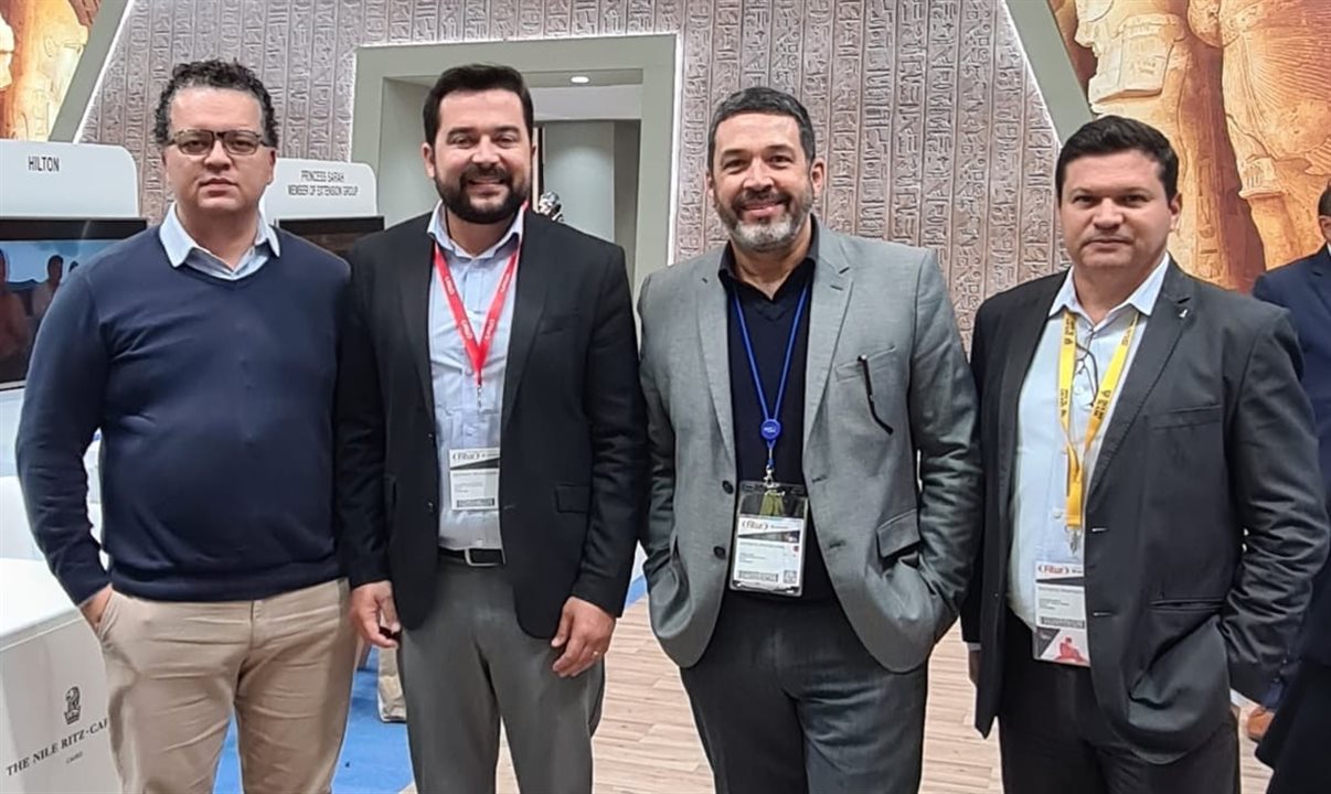 Alberto Bacarin, Waldemir Junior, Jorge Souza e Juventino Netto, da Orinter