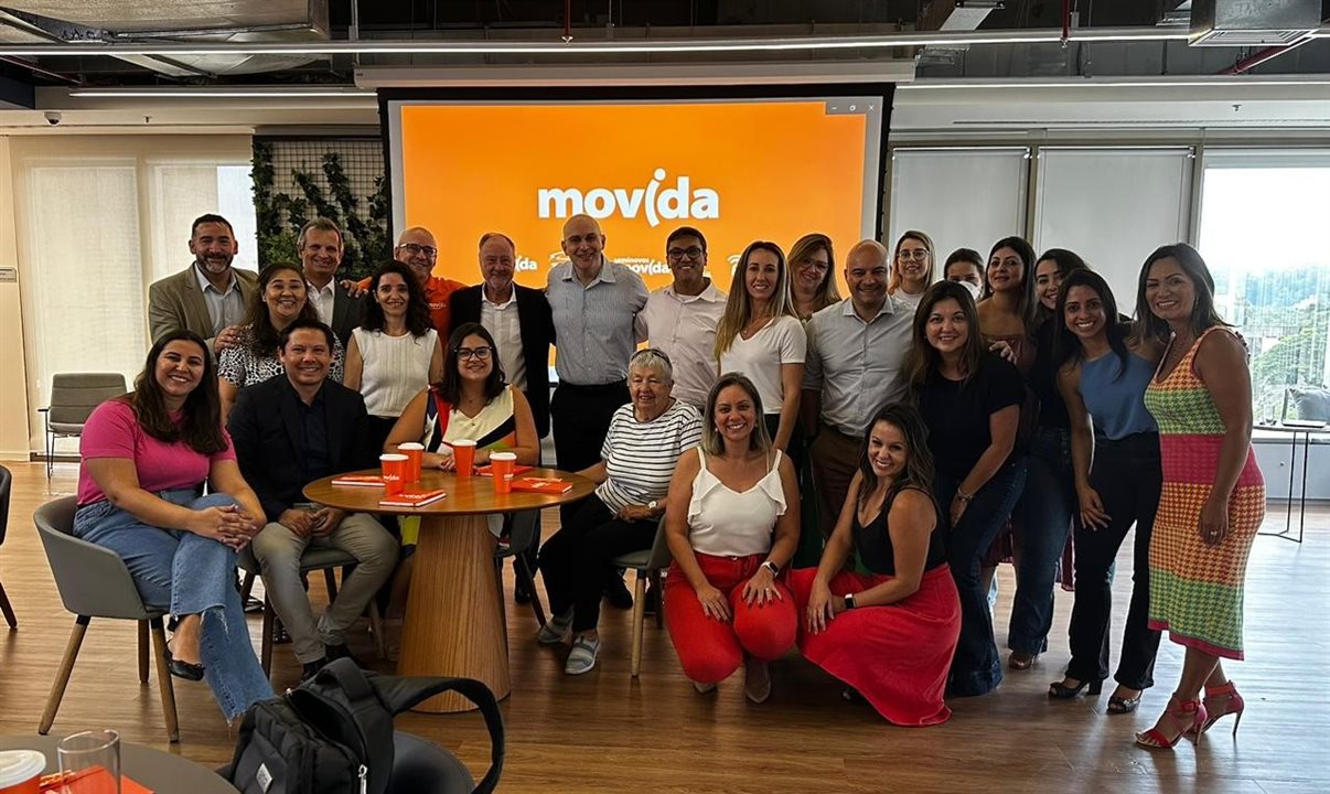 A Movida recebeu o grupo de gestores em sua sede em São Paulo, no Itaim Bibi