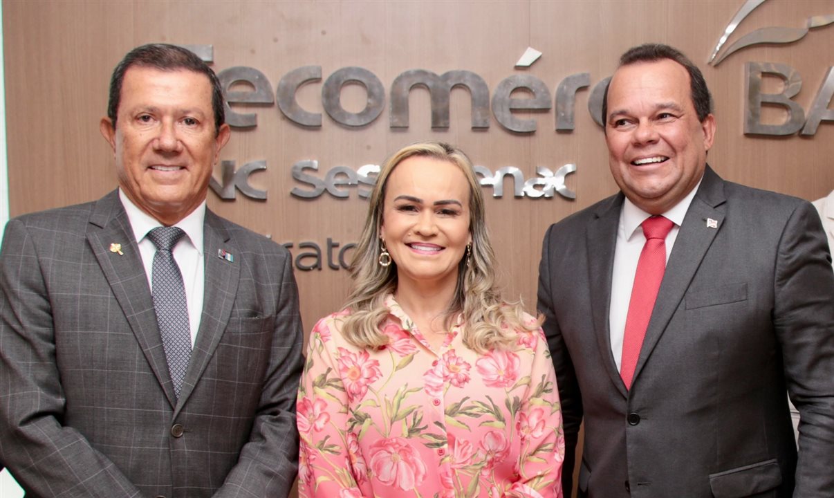 Glicério Lemos, ministra Daniela Carneiro e Geraldo Junior