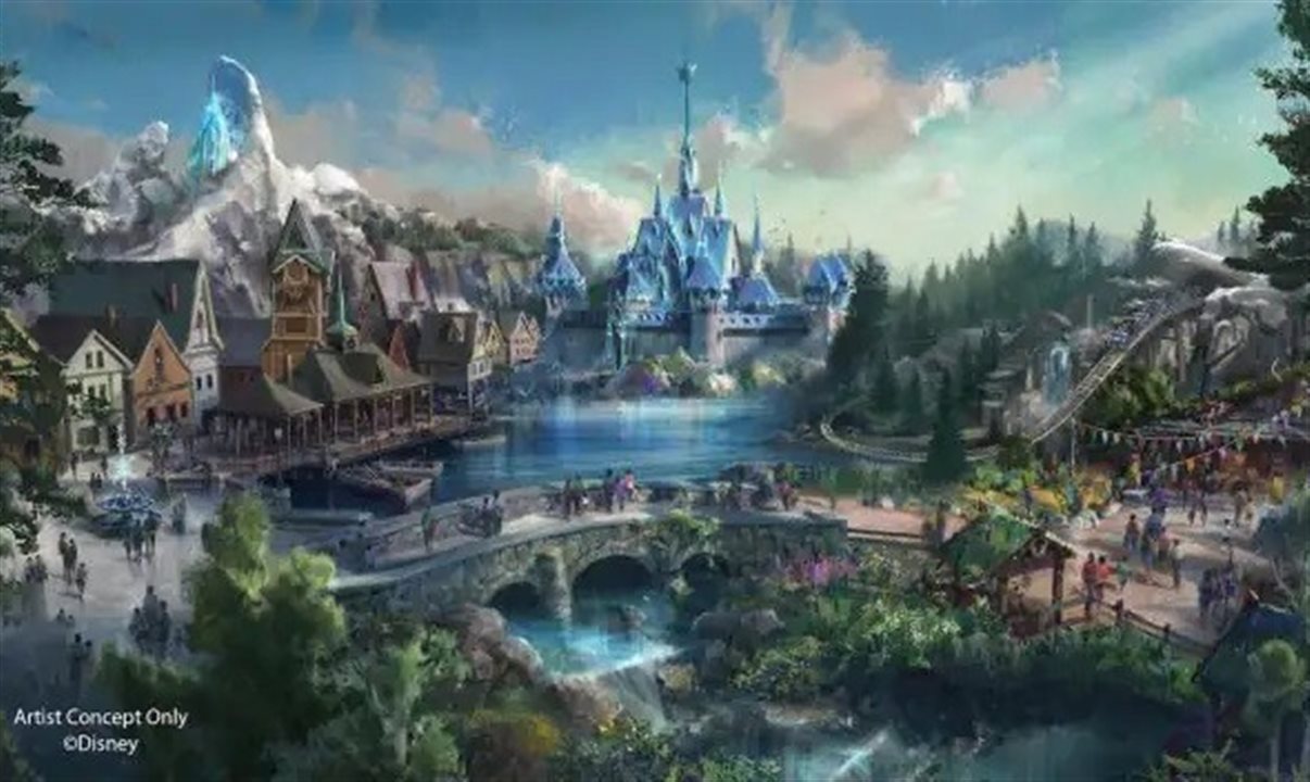Nova área de Frozen na Disney Hong Kong