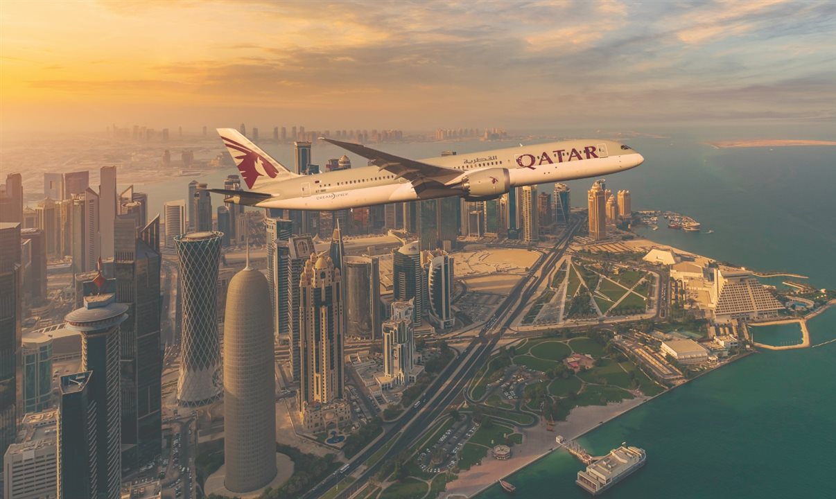 A Qatar Airways proporciona estilo e serviço superior aos clientes