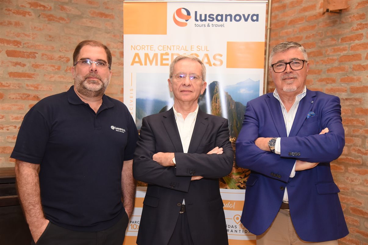 Sergio Vianna, Luis Lourenço e Daniel Marchante, da Lusanova