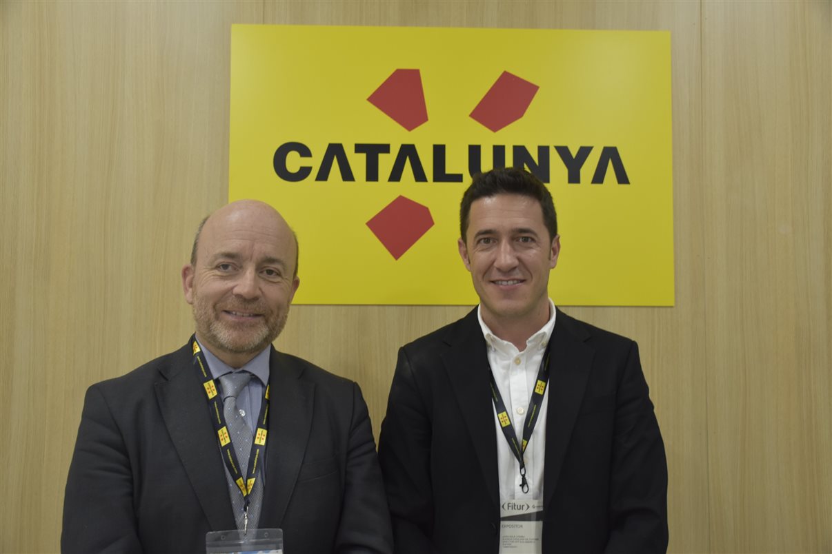 Patrick Torrent, diretor executivo da Agência Catalã de Turismo, e Jordi Solé, diretor para a América Latina