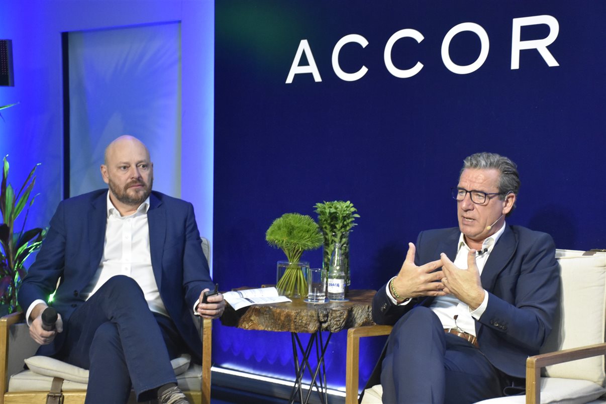 Abel Castro, diretor de Desenvolvimento da Accor nas Américas para as marcas Premium, Midscale e Economy, e Thomas Duabere, CEO da rede na região