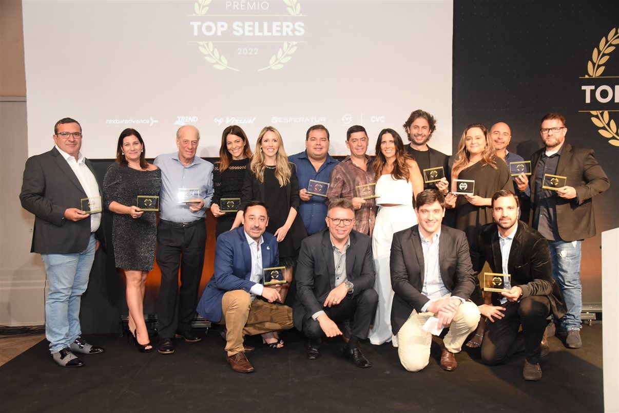 Alguns dos premiados do Sudeste do Top Sellers CVC Corp