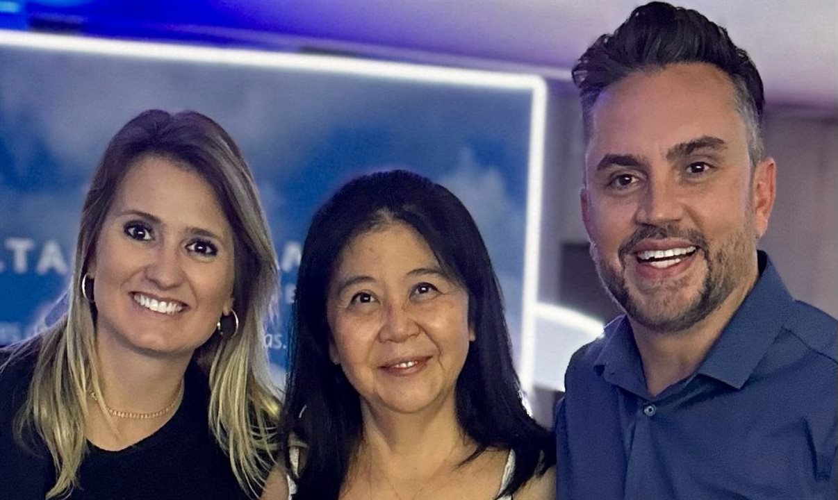 Anele Raupp e os sócios da Inteegra, Harumi Burstin e Rogério Miranda