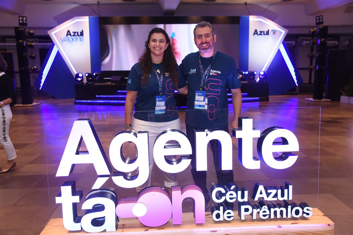 Giulliana Mesquita e Ricardo Bezerra, da Azul Viagens