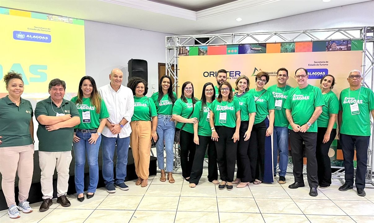 Agentes em evento da Orinter em parceria com Alagoas