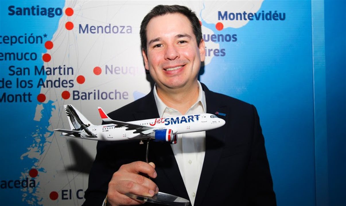 Victor Mejía, CCO da JetSmart Airlines, na WTM Latin America