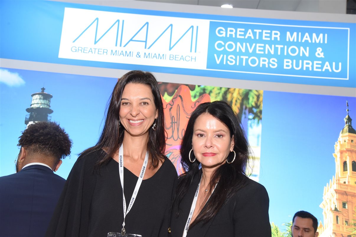 Tathiana Leal e Carolyn Corrigan, do Miami CVB