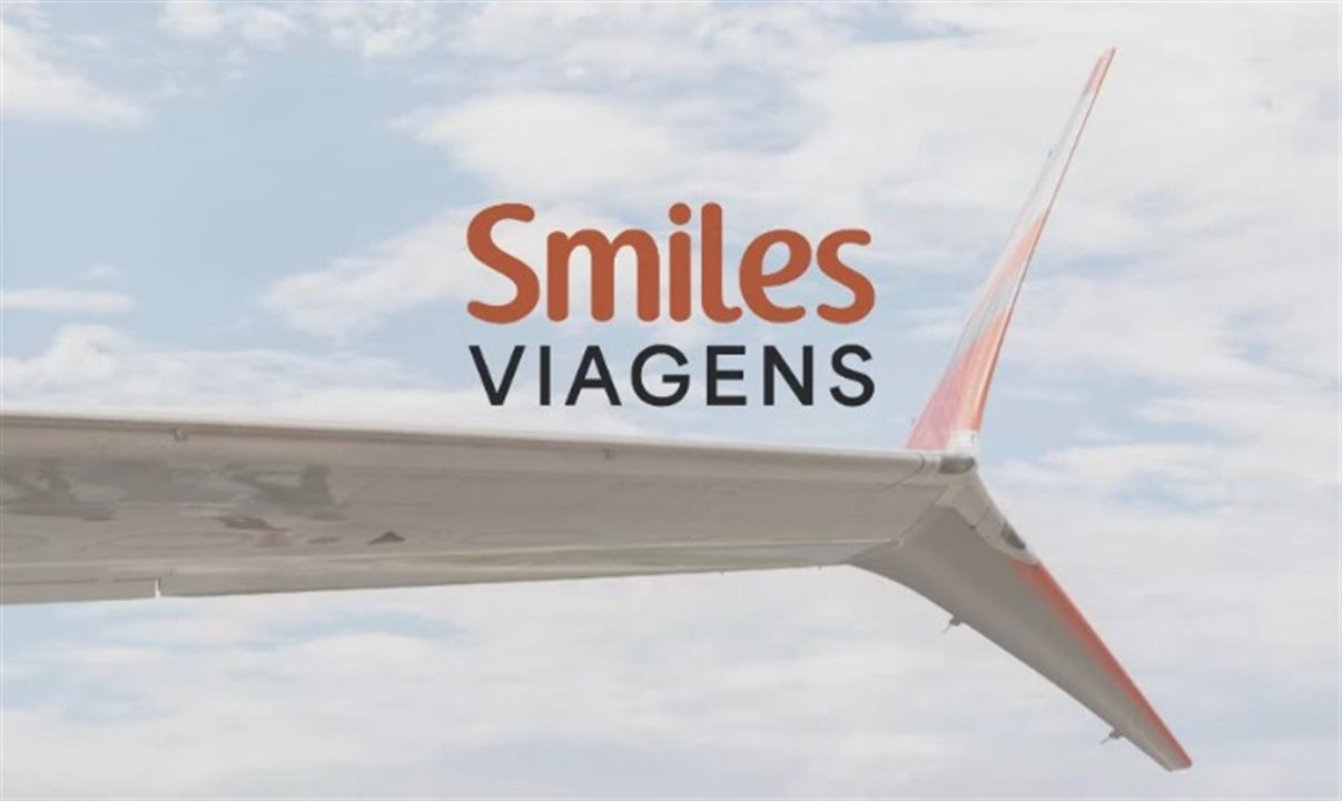 Logo da Smiles Viagens divulgado hoje