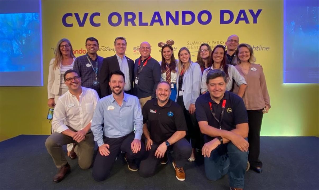 Representantes da CVC Corp e fornecedores de Orlando no CVC Orlando Day