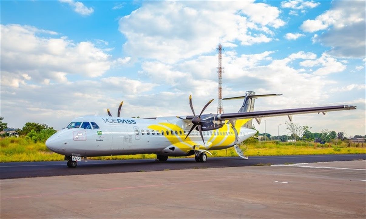 Rota será operada com aeronaves ATR72 da Voepass