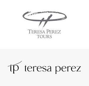 Logo original (no alto) e novo logo da Teresa Perez Tours, marca que deu origem ao grupo