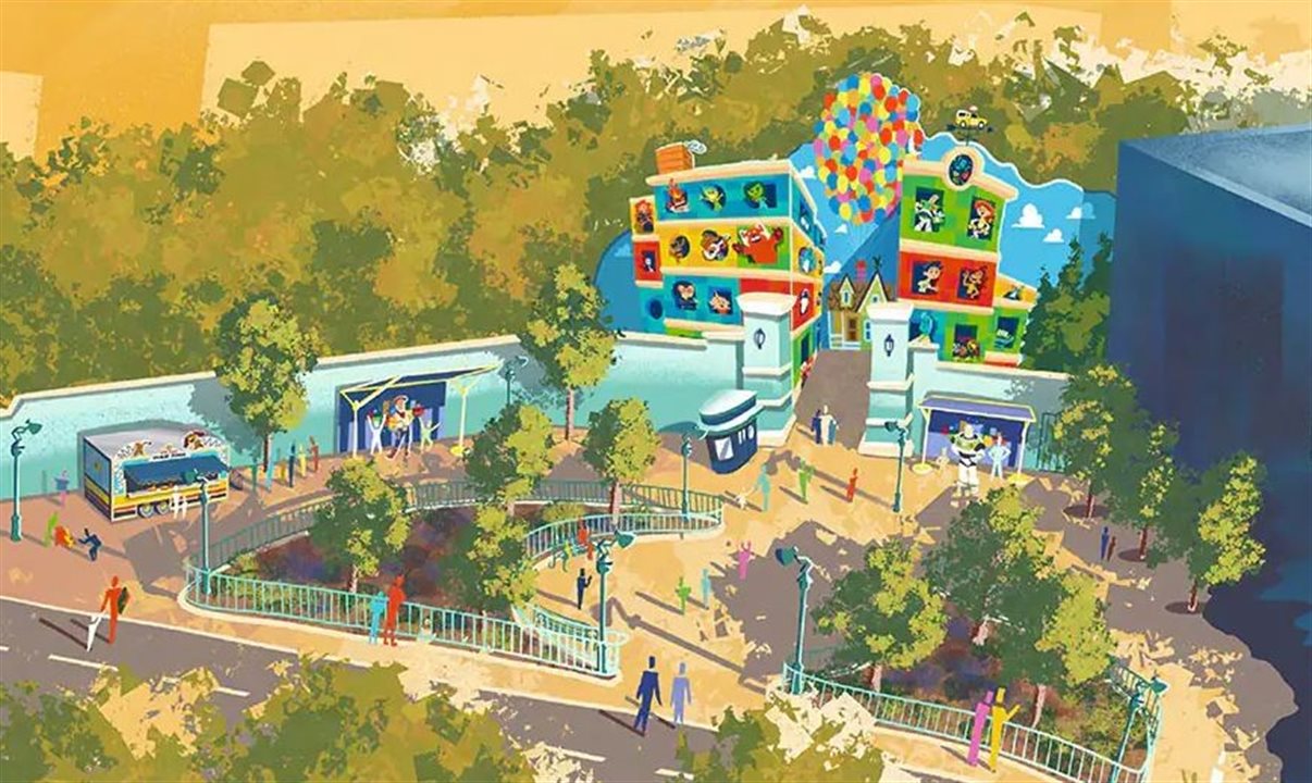 Toon Plaza será transformado em experiência imersiva em homenagem aos filmes da Pixar