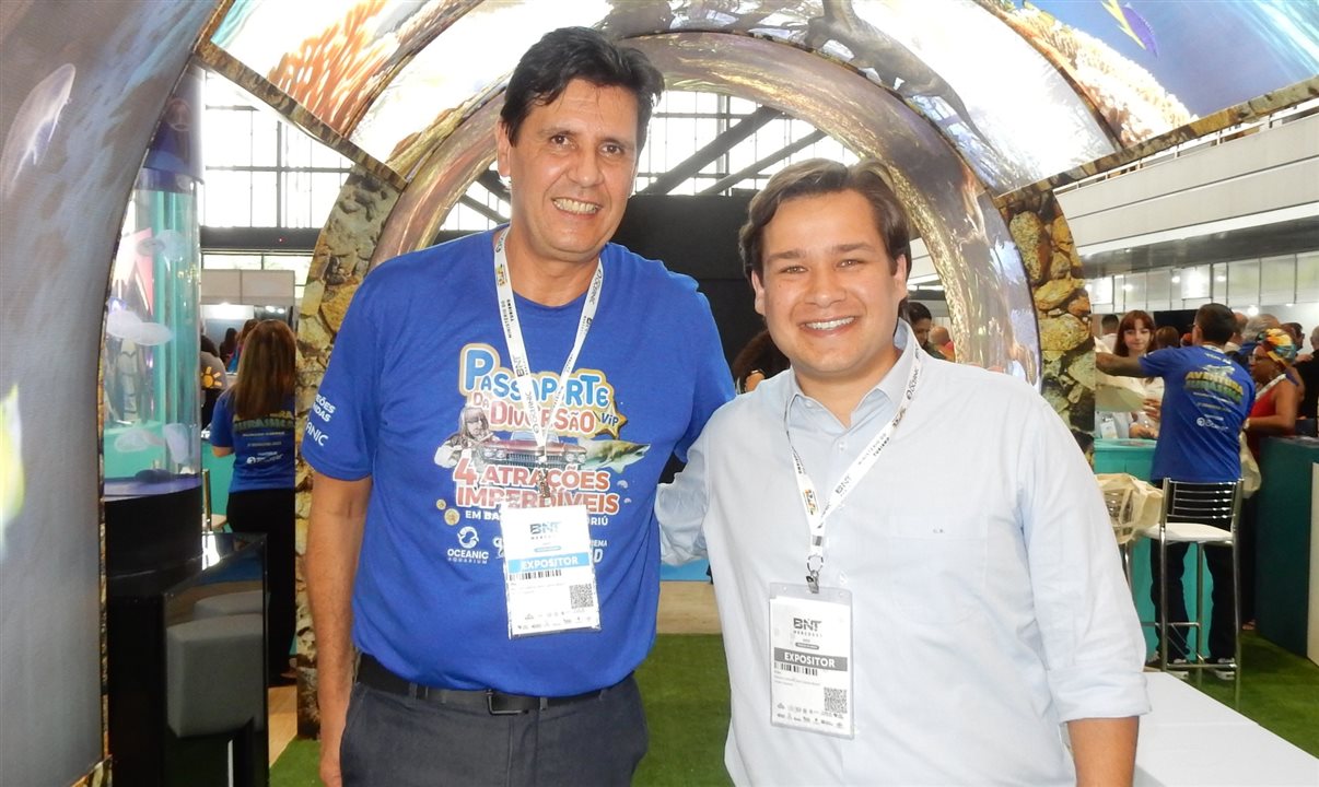 O gerente comercial do Grupo Oceanic, Mano Neves, e o CEO Kiko Buerger