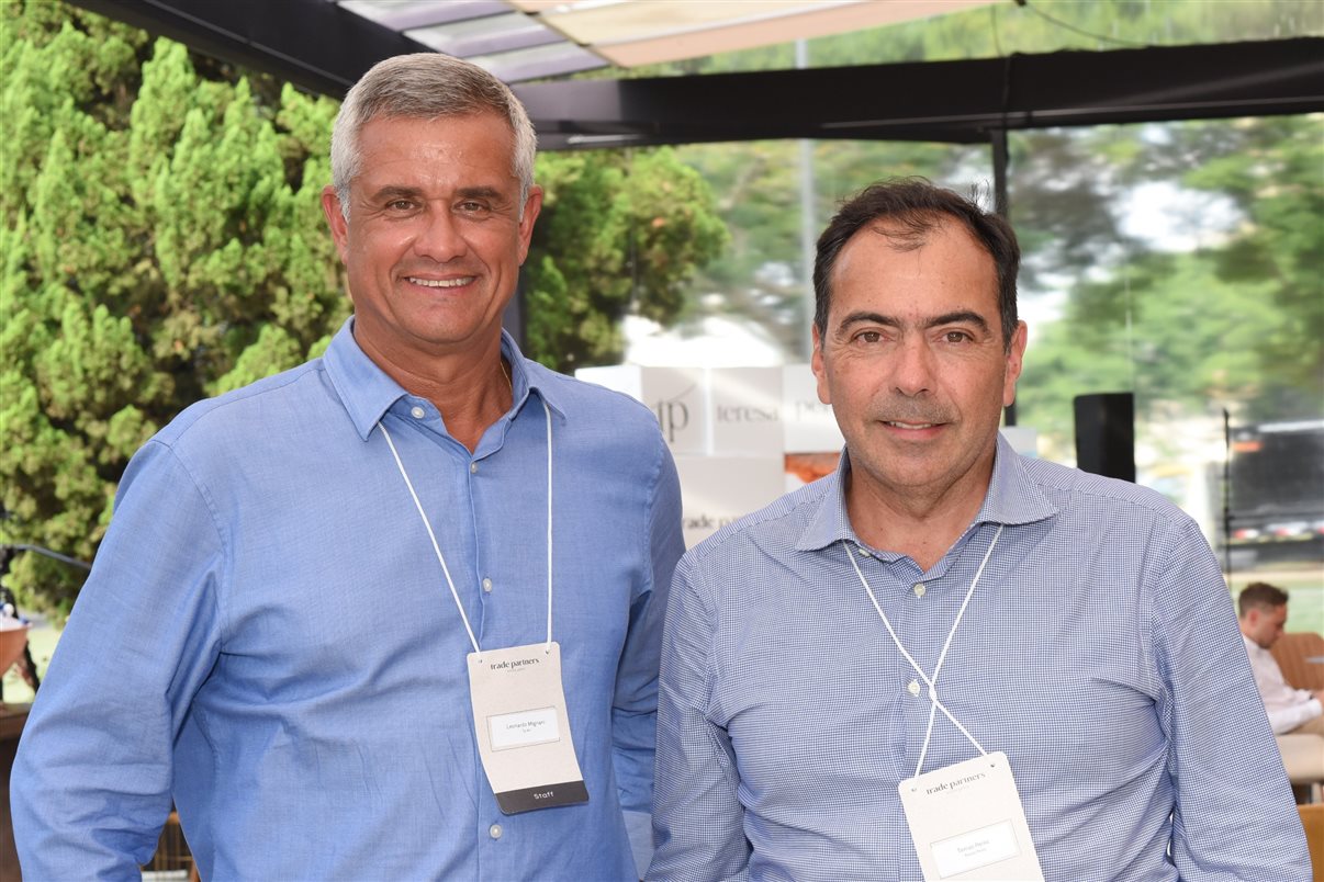 Leonardo Mignani, diretor da TP Air, e Tomás Perez, CEO do TP Group
