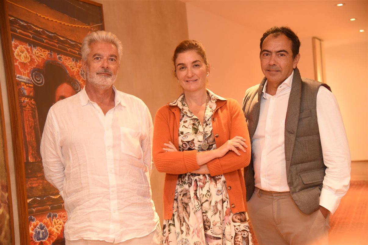Thierry Teyssier, Marina Linhares e Tomás Perez, idealizadores da Oiá