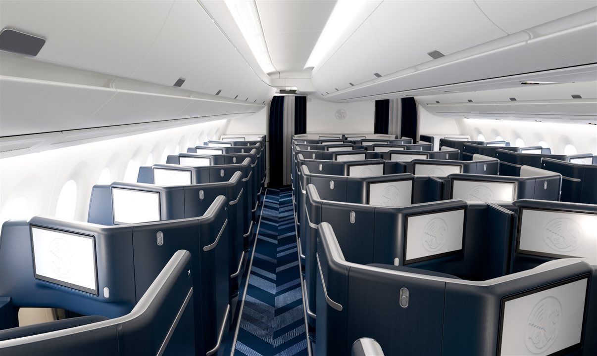 There are 48 business class seats