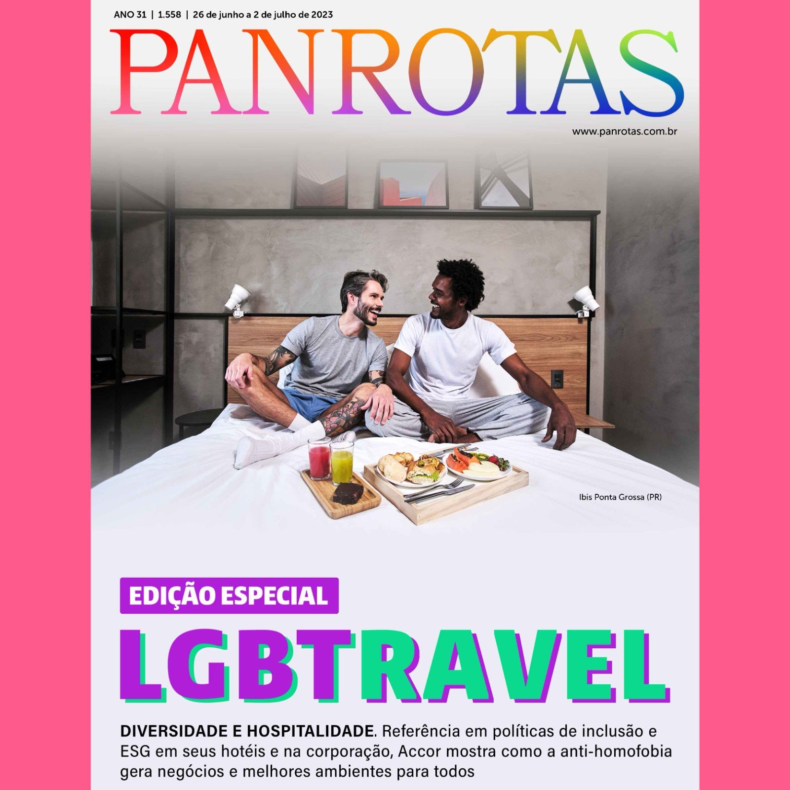 Revista PANROTAS LGBTravel é lançada nesta semana, aproveitando data comemorativa: 28 junho é o Dia do Orgulho LGBT+