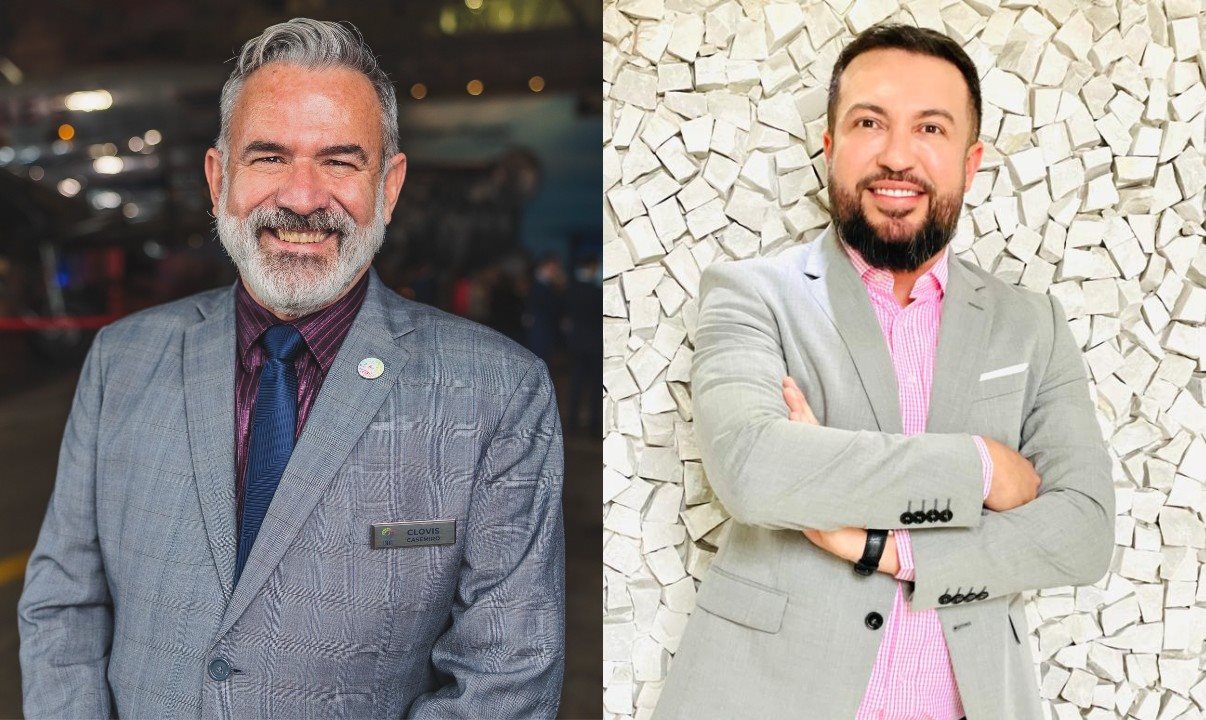 Clovis Casemiro, coordenador da IGLTA no Brasil, e Wilson Silva, diretor executivo da New Age