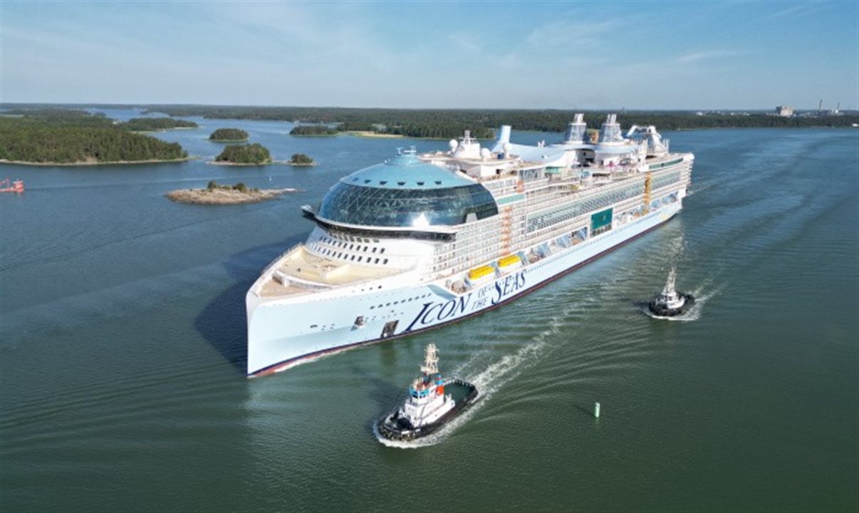 Icon of the Seas passou por quatro dias de testes preliminares em mar aberto
