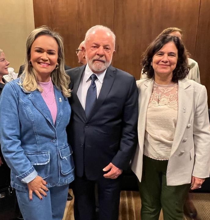 Daniela esteve ontem (5) cokm o presidente Lula e com a ministra da Saúde, Nísia Trindade