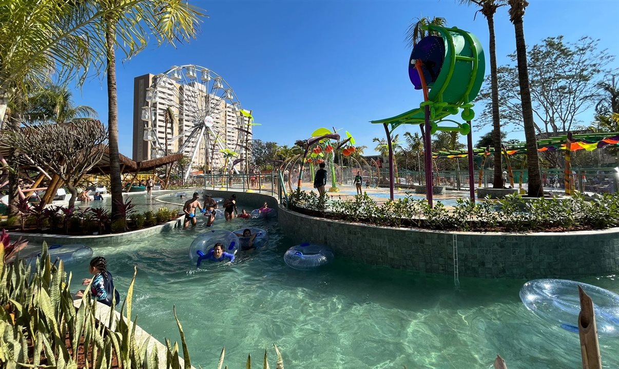 O recém-inaugurado Jardim da Turma é a maior área infantil instalada em um parque aquático em toda a América do Sul