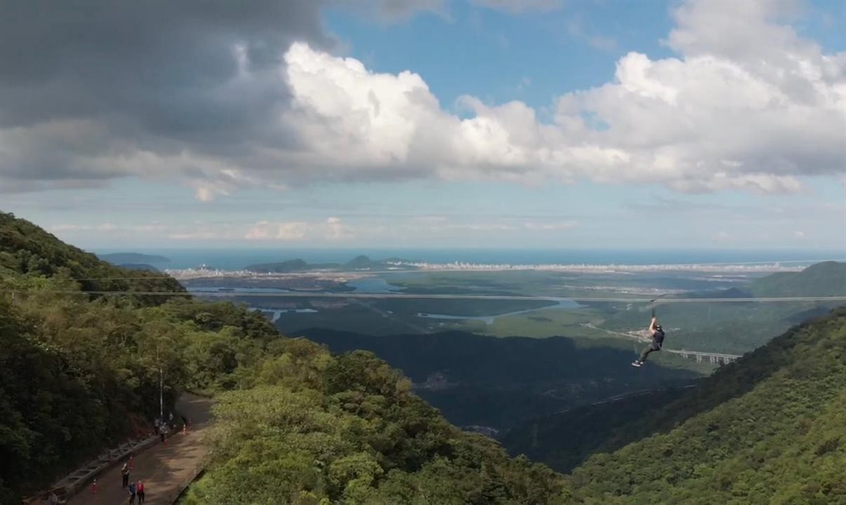 Tirolesa Voo da Serra percorre 500m em cerca de 60 segundos