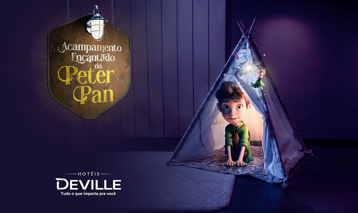 Peter Pan e sua turma são a inspiração para as brincadeiras nos hotéis da rede