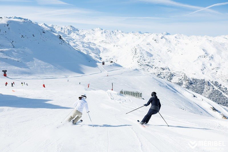 Méribel, na França, é um dos principais destinos de esqui da Europa