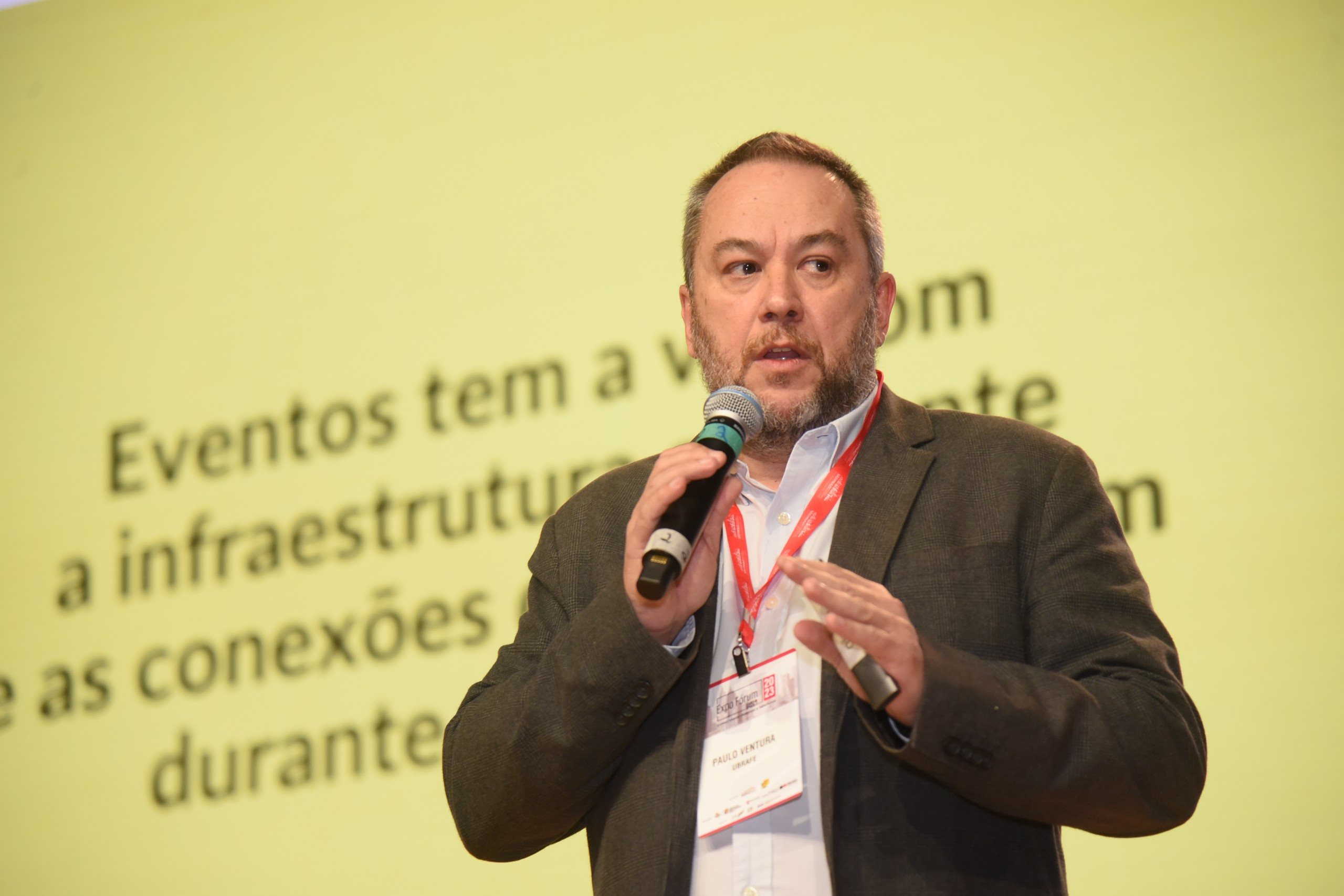 Paulo Ventura, presidente do conselho de administração da Ubrafe, deu um panorama sobre a volta dos eventos corporativos presenciais