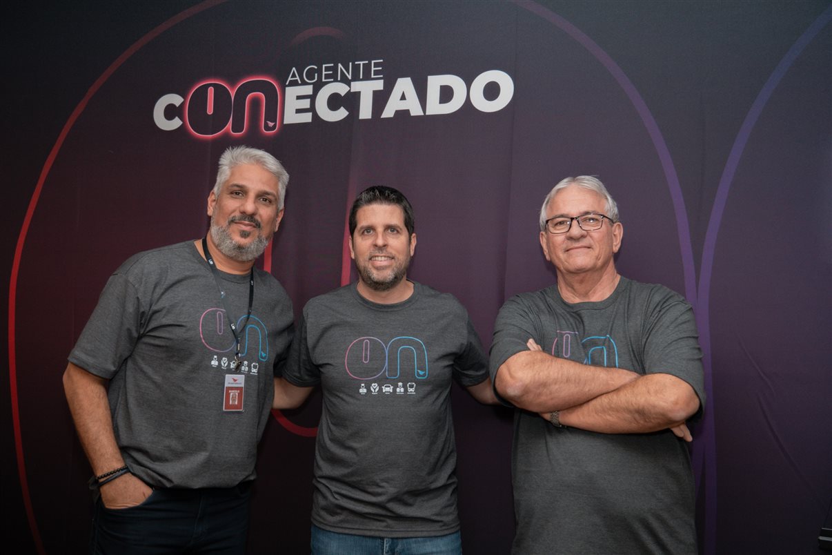 Daniel Castanho, Roberto Garbin e Marcelo Rolim, do Grupo Ancoradouro