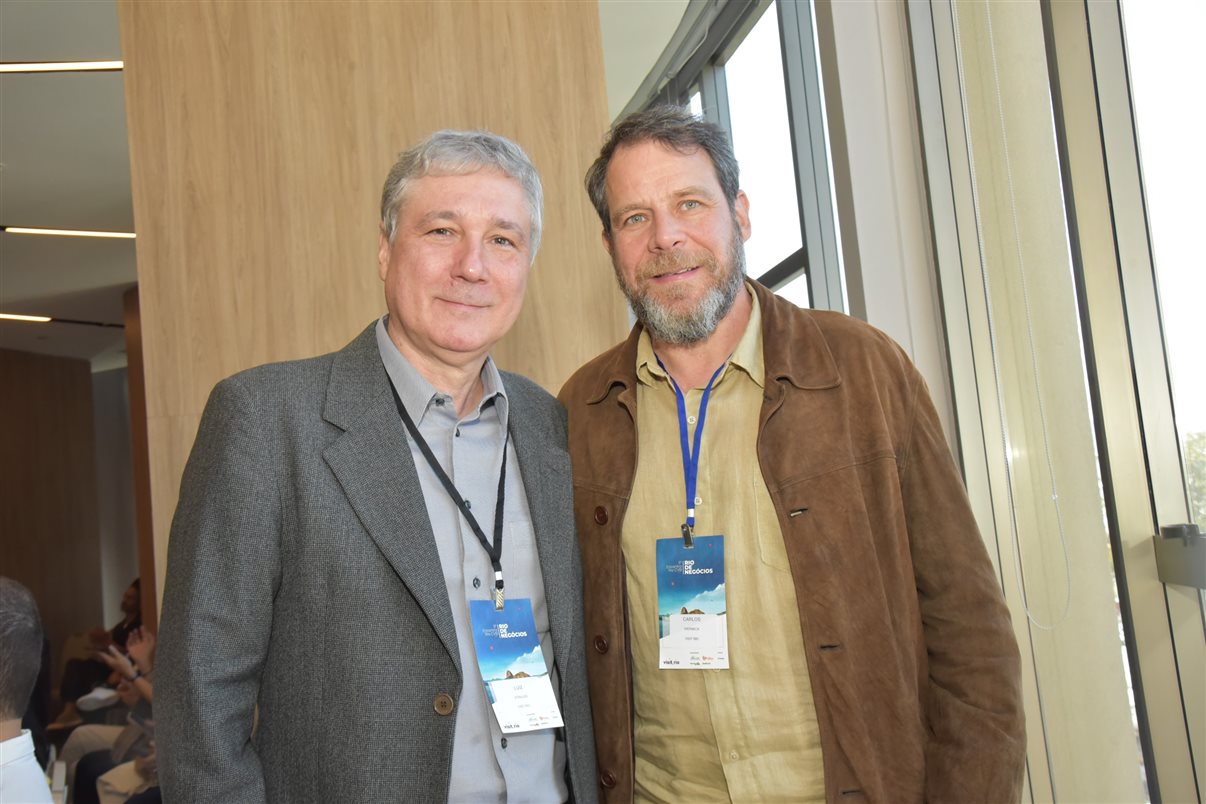 Luiz Strauss, da Abav-RJ, e Carlos Werneck, do Visit Rio