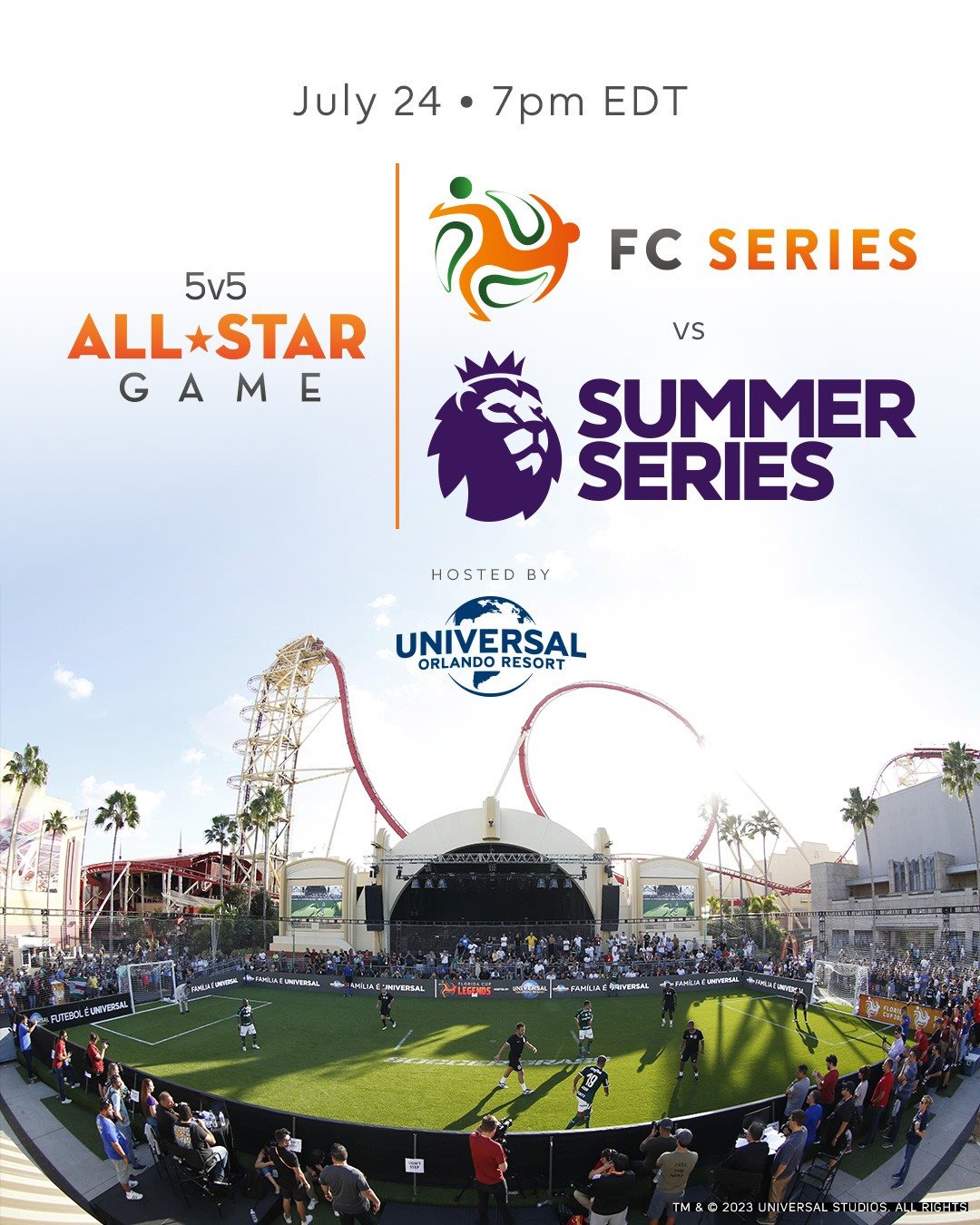 Jogo será disputado entre equipe Premier League Summer Series e o time da FC Series