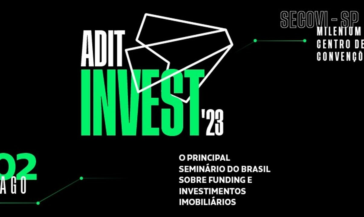 A 18ª edição do Adit Invest acontece no dia 02 de agosto na sede da Secovi-SP, na rua Dr. Bacelar, 1043, bairro Vila Clementino, das 08:00 às 19:00
