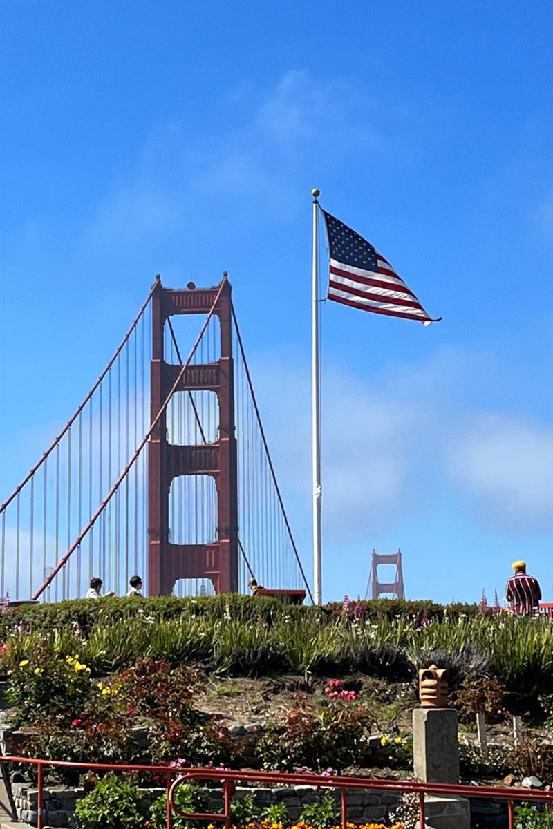 Icônica ponte de San Francisco