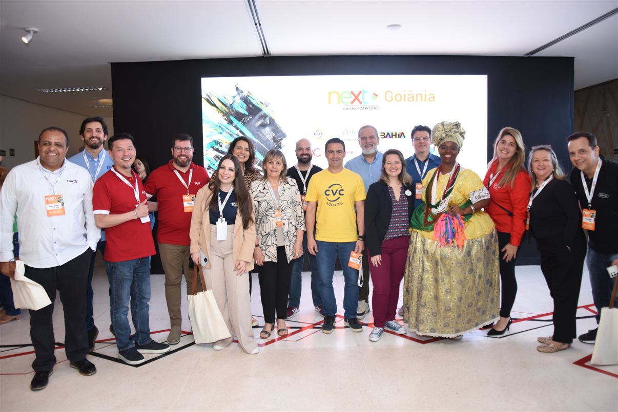Rapresentantes da empresas que participam do PANROTAS Next: CVC, Turismo de Israel, Setur-BA, ViagensCorp, ViagensPromo e VisitBuenos Aires, com apoio Cep Transportes e Cinex