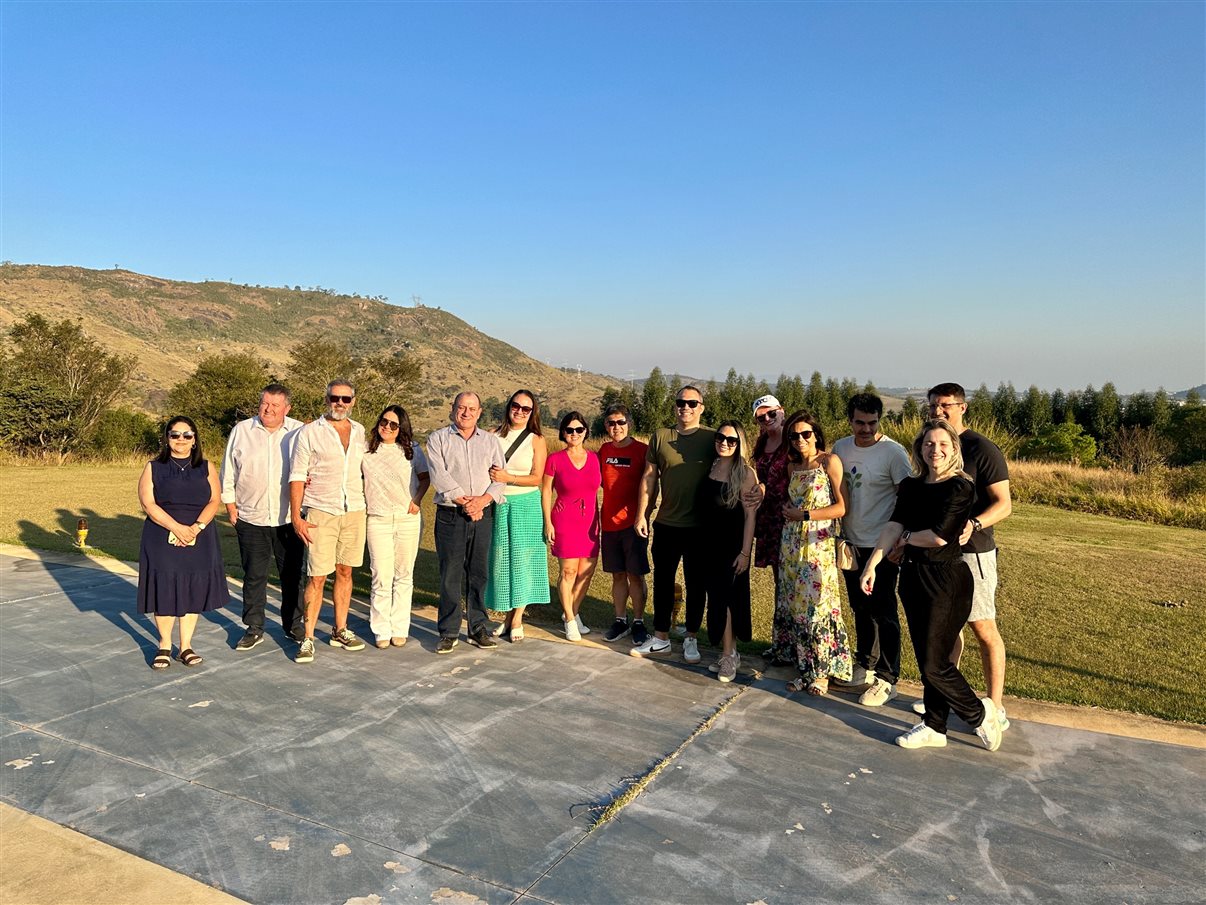 Grupo conheceu o heliponto do Maison Terroir