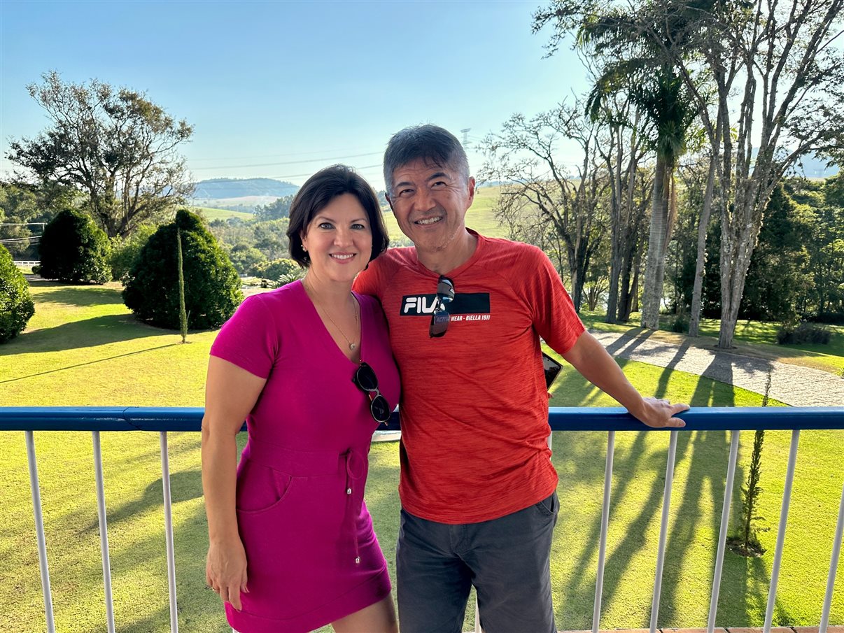Elaine Buratto e Gervasio Tanabe, da Abracorp